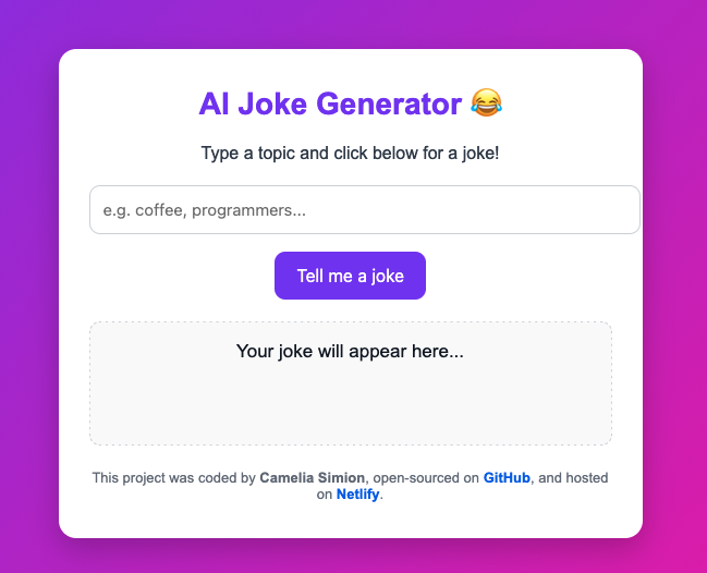 Joke app showcase